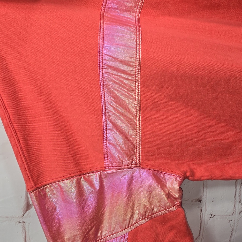 Free‎ People Oversized Away We Go Half Zip Pullover in Pink Hibiscus Size XL NWT - Picture 3 of 14